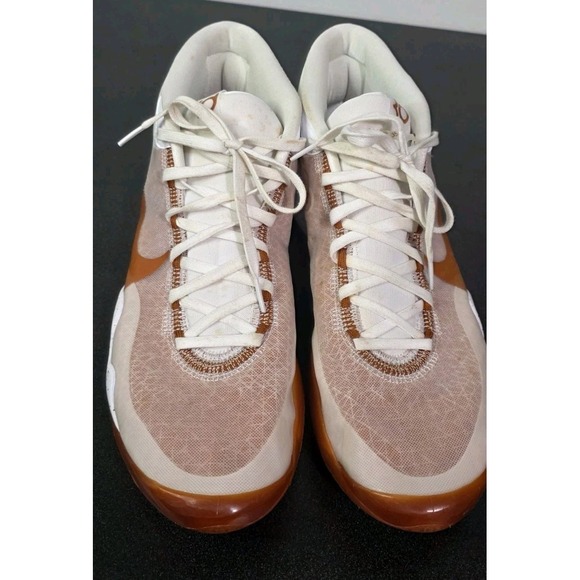 Nike‎ Air Zoom KD 12 Texas Longhorn PE  Men 14 White Orange Promo Player Issued main image 6